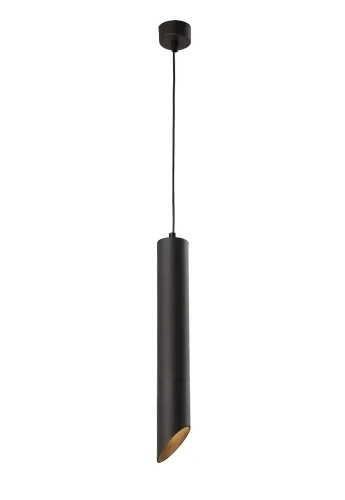 Светильник подвесной CLT 039SP250 BL-BL Crystal Lux чёрный 1 лампа, основание чёрное в стиле современный хай-тек трубочки фото 2
